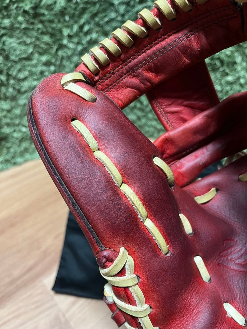 ウィルソンスタッフ デュアル 硬式内野手用86型 Eオレンジ×キャメル