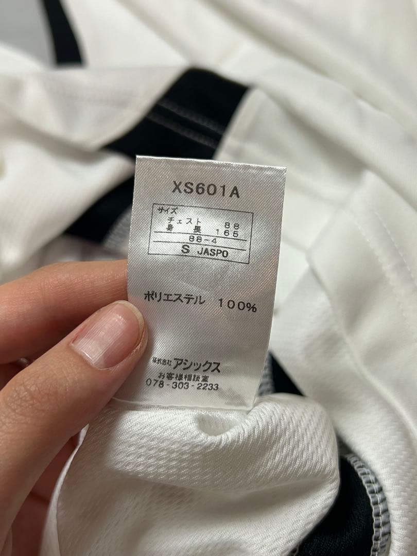 asics 川崎フロンターレ　サイン入り　ホワイト　長袖シャツ　Sサイズ
