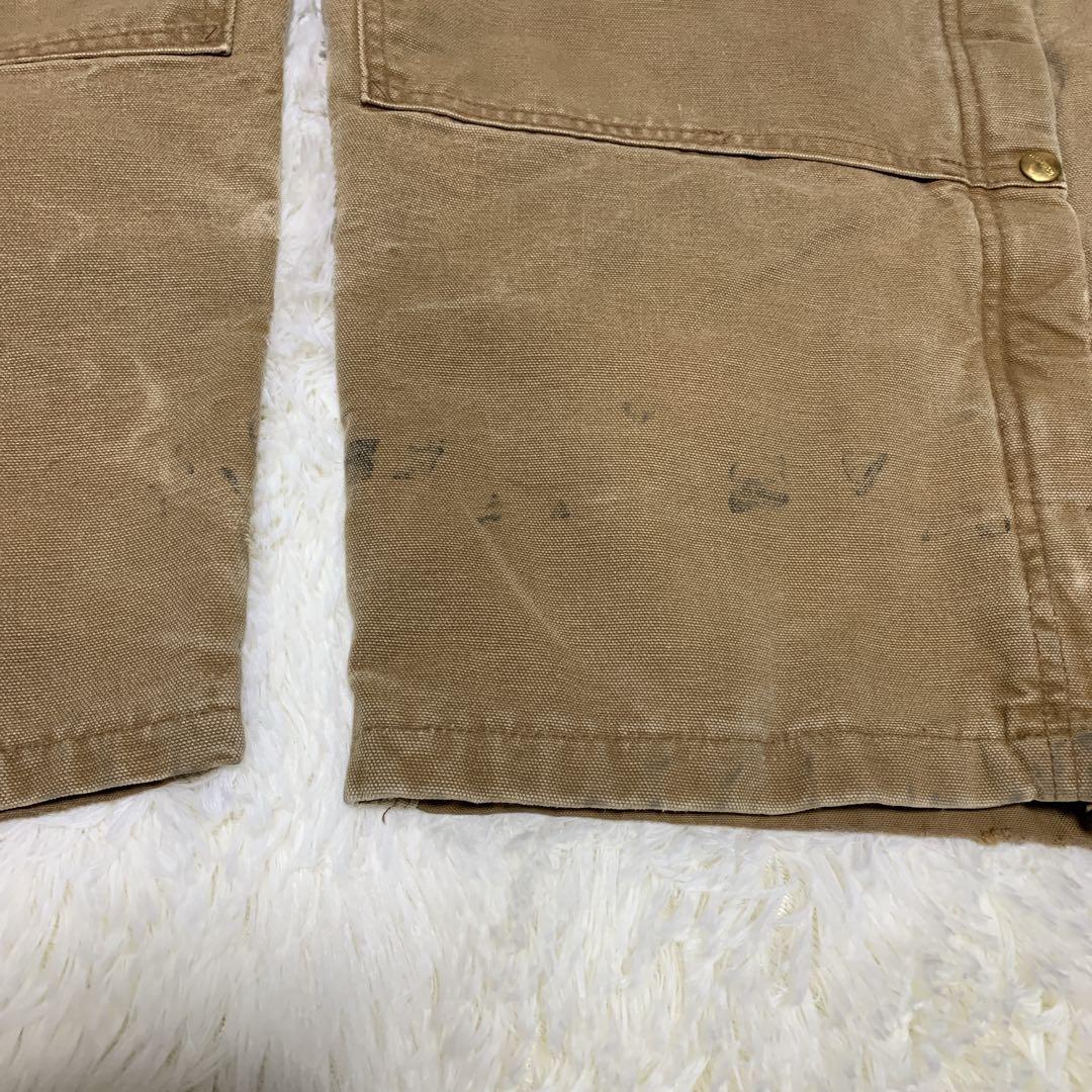 カーハート　ダブルニー　ダックオーバーオール　裏キルティング　54×32