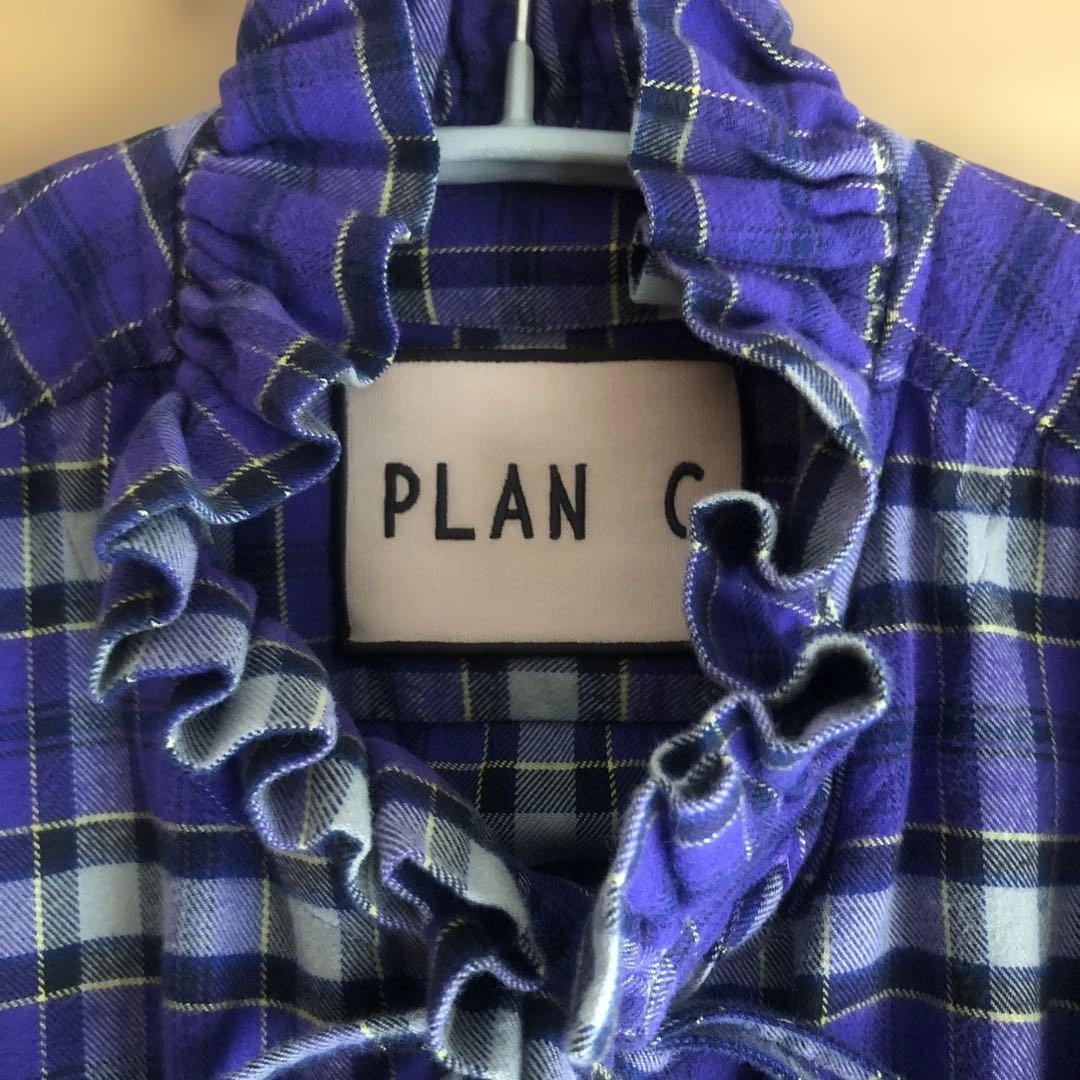 PLAN C プランシー　ブラウス　ネルシャツ　チェック　マルニ