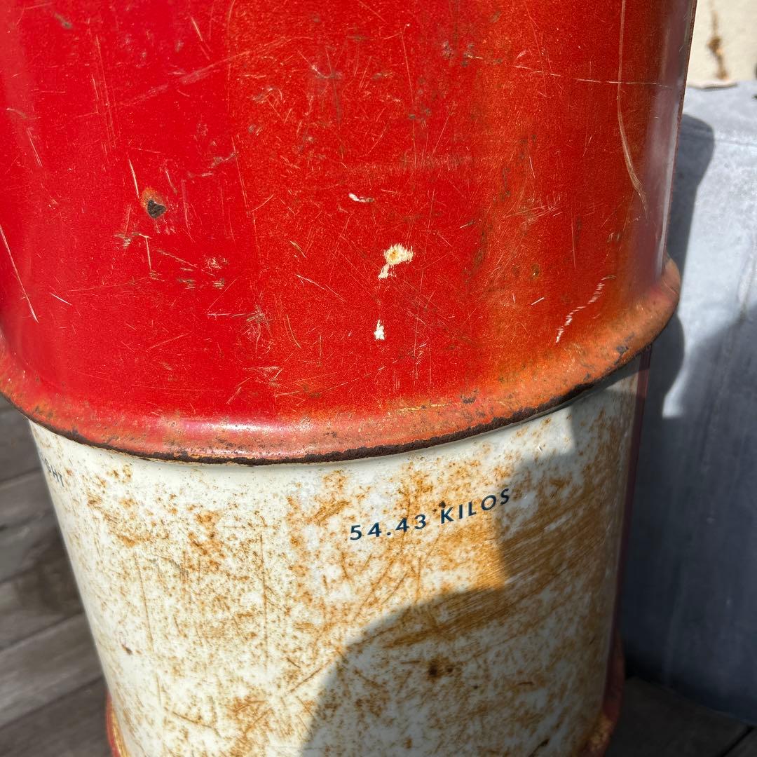 アメリカ雑貨　Esso オイルドラム 120ポンド　小さいドラム缶