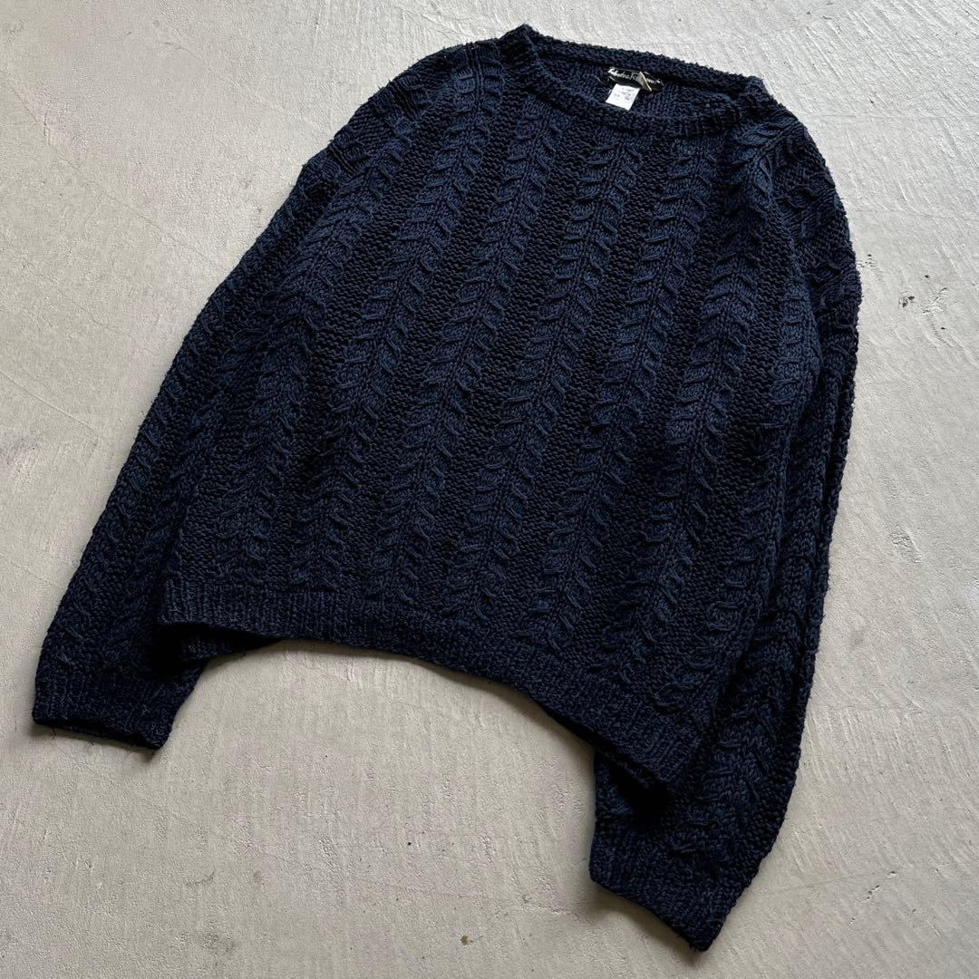 90s salvatore ferragamo ローゲージ ニット ケーブル編み