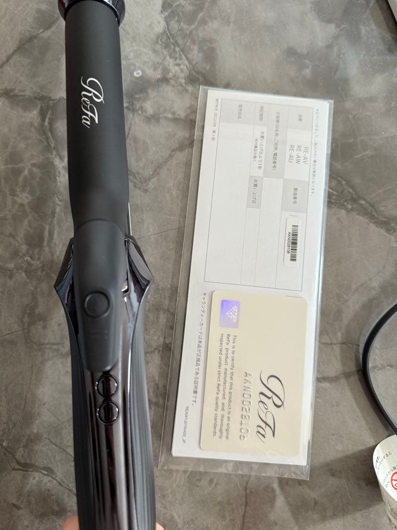 や*ー様 ReFa ブラック カールヘアアイロンプロ 26mm