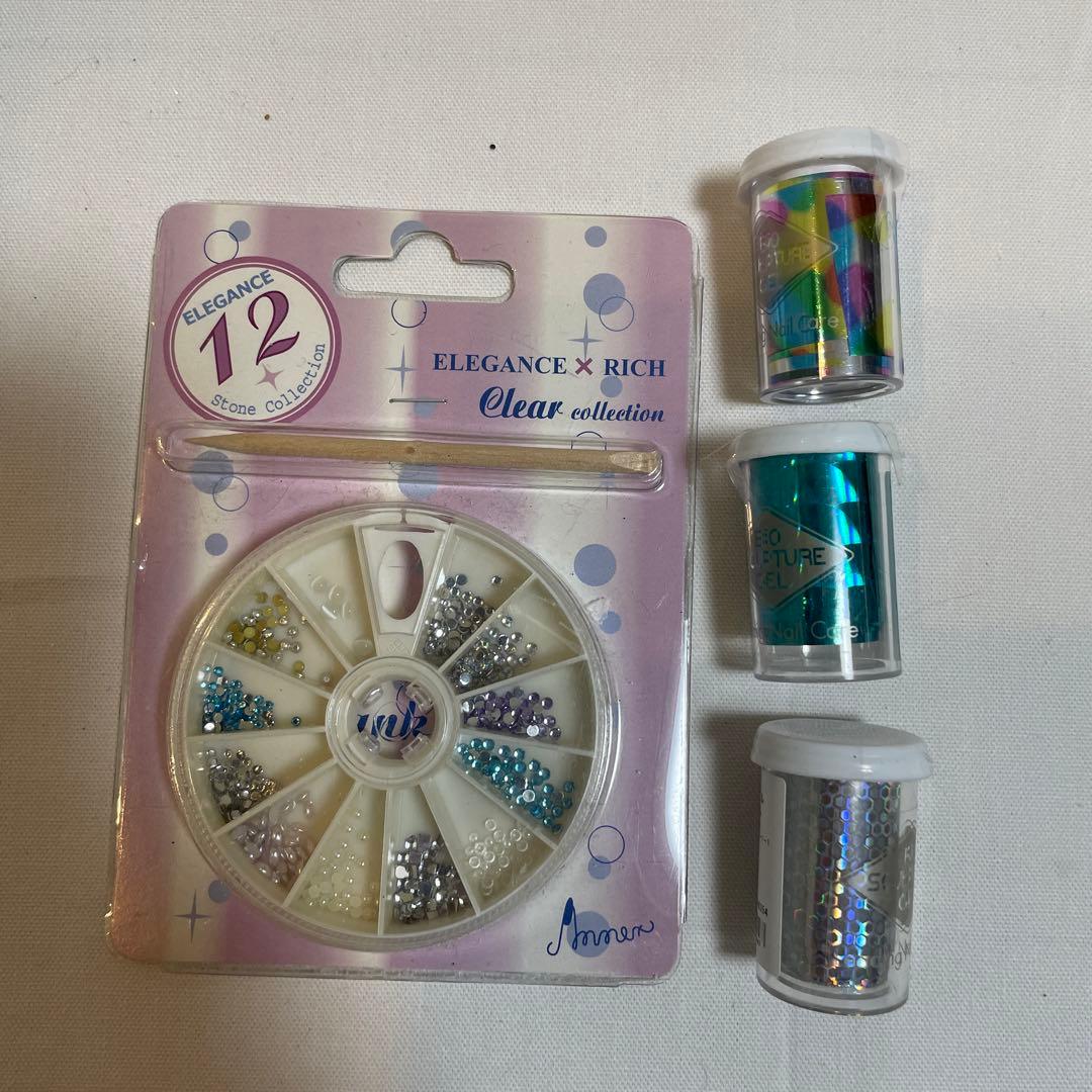 ネイルアート用品　ネイルパーツ　ラインストーン　セット　まとめ売り