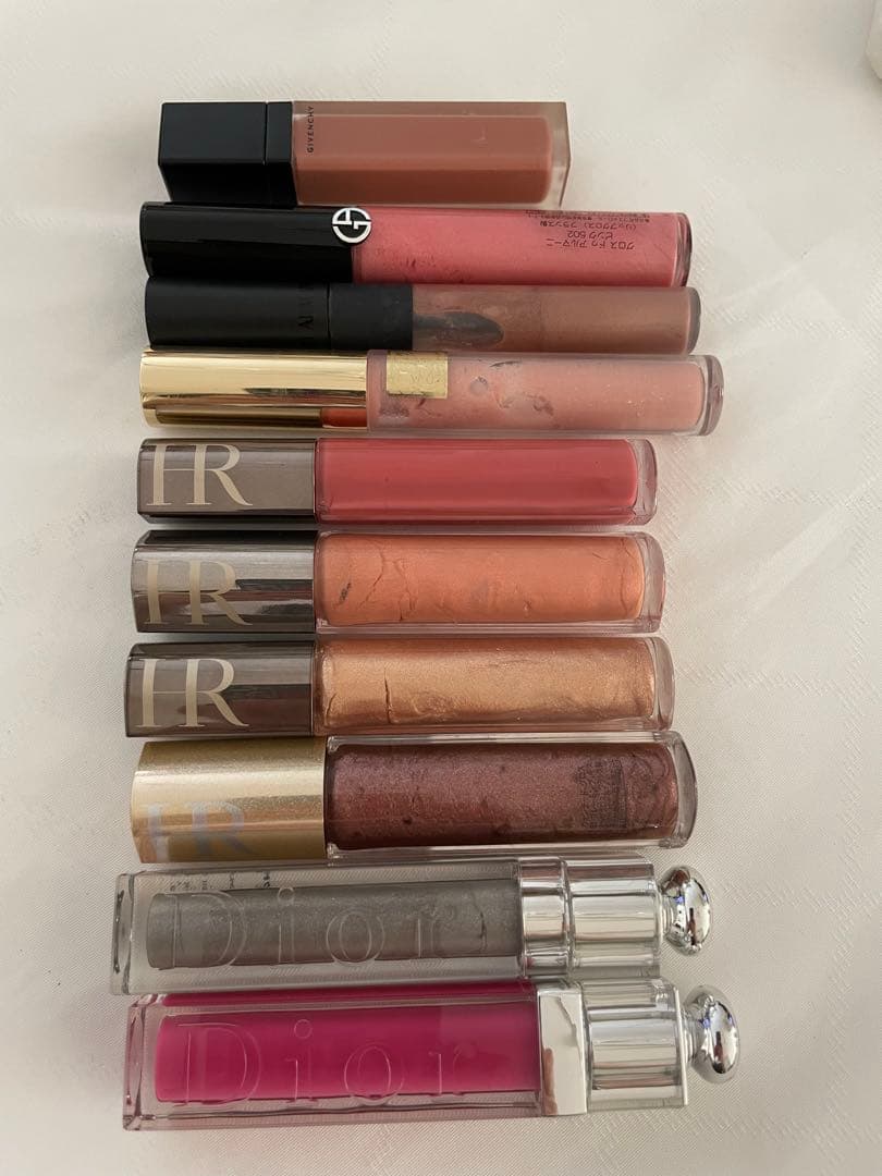 リップグロス　Dior アルマーニ　ヘレナ　ジバンシィー　アルマーニ