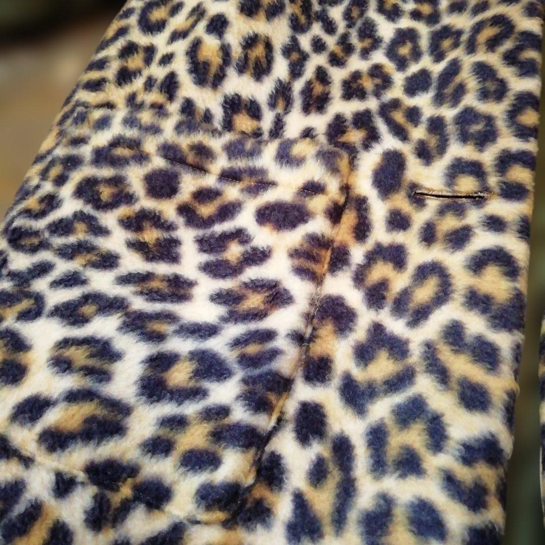 ビンテージ　レオパード　ベスト　フェイクファー　MCベスト 豹柄