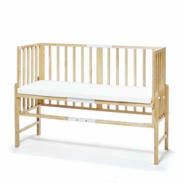 大和屋 そいねーる3 ベビーベッド 木製 ナチュラル 高さ調整可 説明書付き