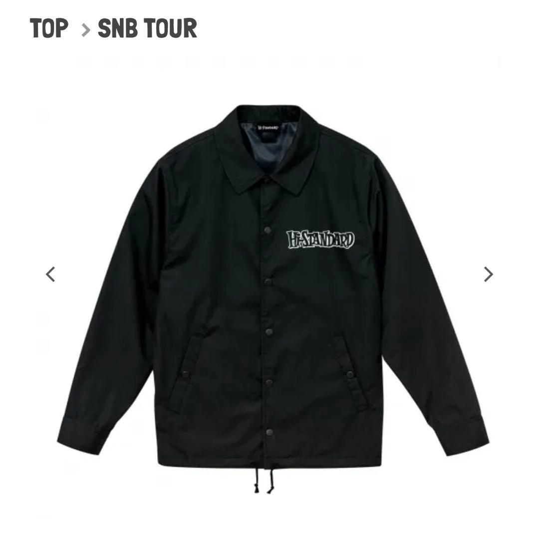 Hi-STANDARD - HS LOGO COACH JACKET（ブラック)