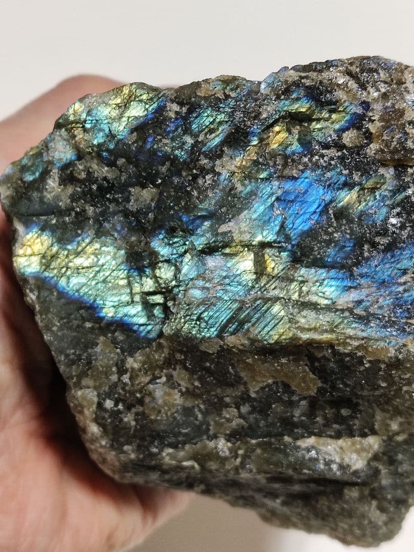 パワーストーン　天然石　原石　ラブラドライト　615g　No.88