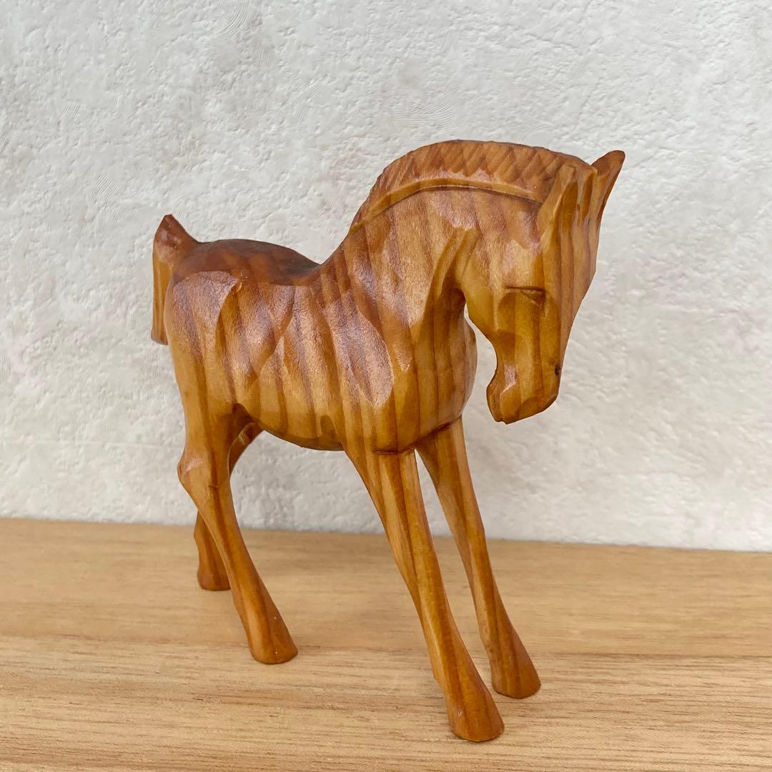馬　木製　置物　人形　午年　ドイツ　ヴィンテージ