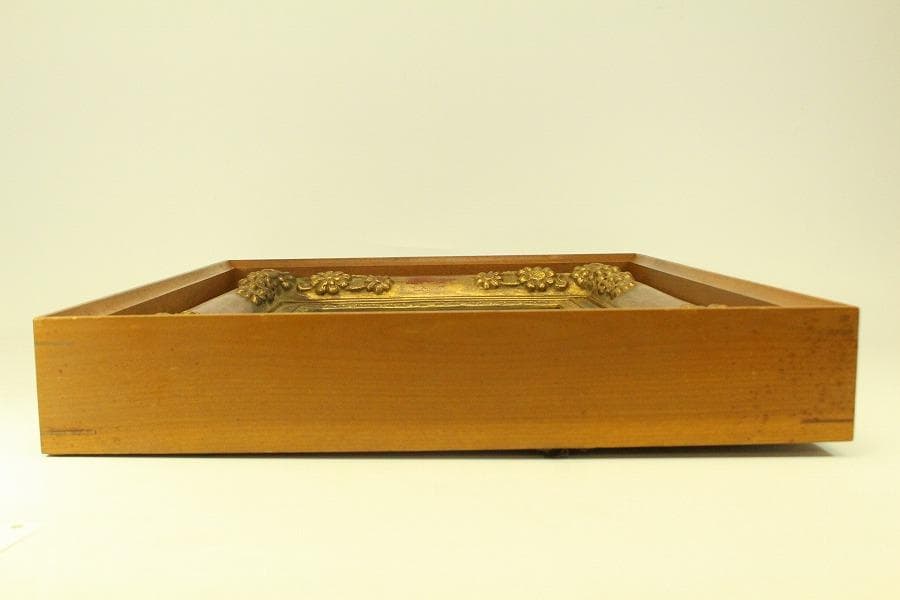 油絵調 レリーフ工藝画 赤富士 良額 室内調度 壁飾り(ZE435)