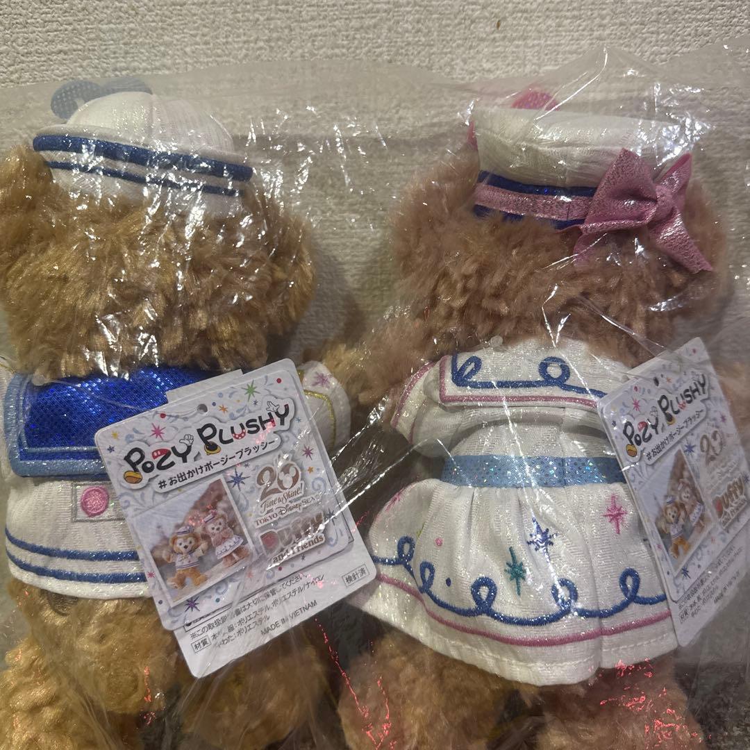 ダッフィー＆シェリーメイ お出かけポージープラッシー ぬいぐるみセット