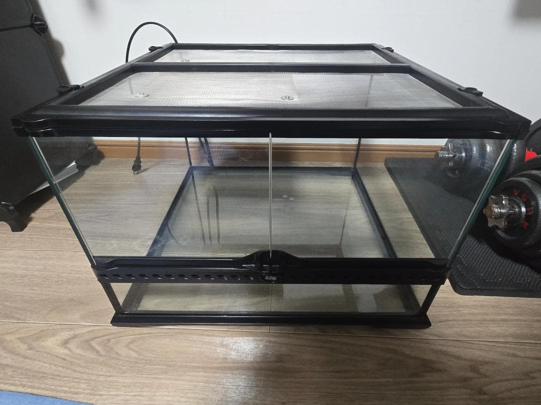 グラステラリウム45×45×30　暖突（上部ヒーター）つき