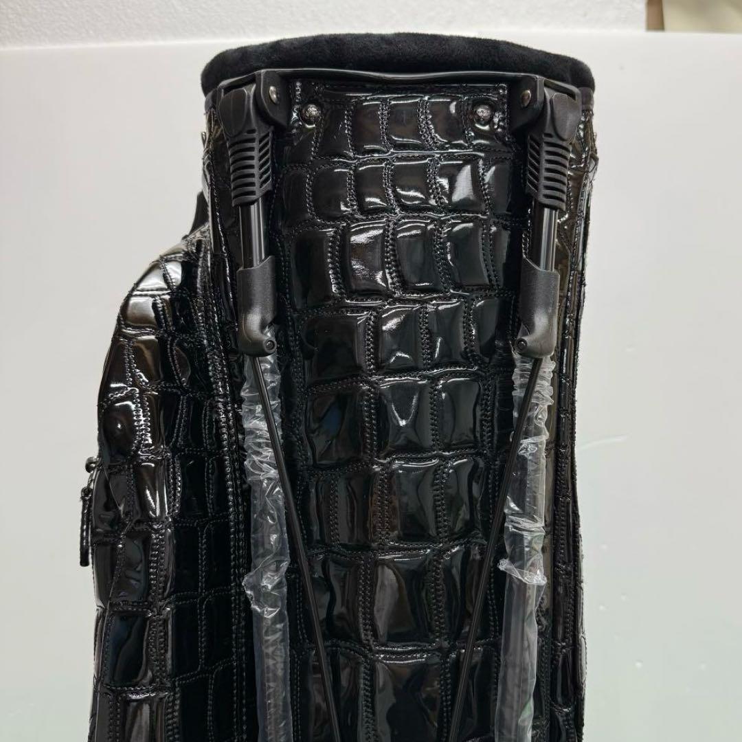 OUUL オウル アリゲーター キャディバッグ ゴルフバッグ ブラック