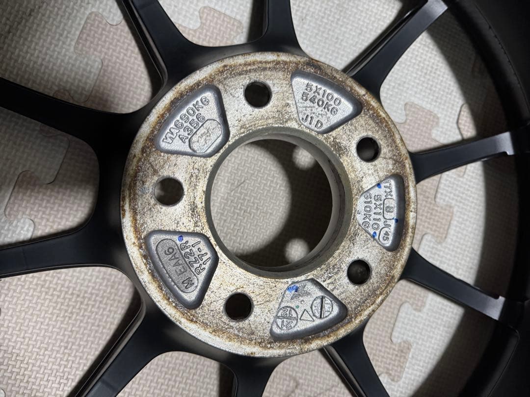 た*ん様 【2本】ADVAN Racing RZⅡ17インチ8j+45 5-11