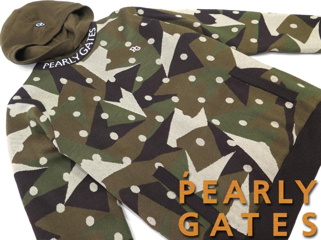 新品●パーリーゲイツ●インナーニット付き　カシミヤタッチ　ニットプルオーバー　S