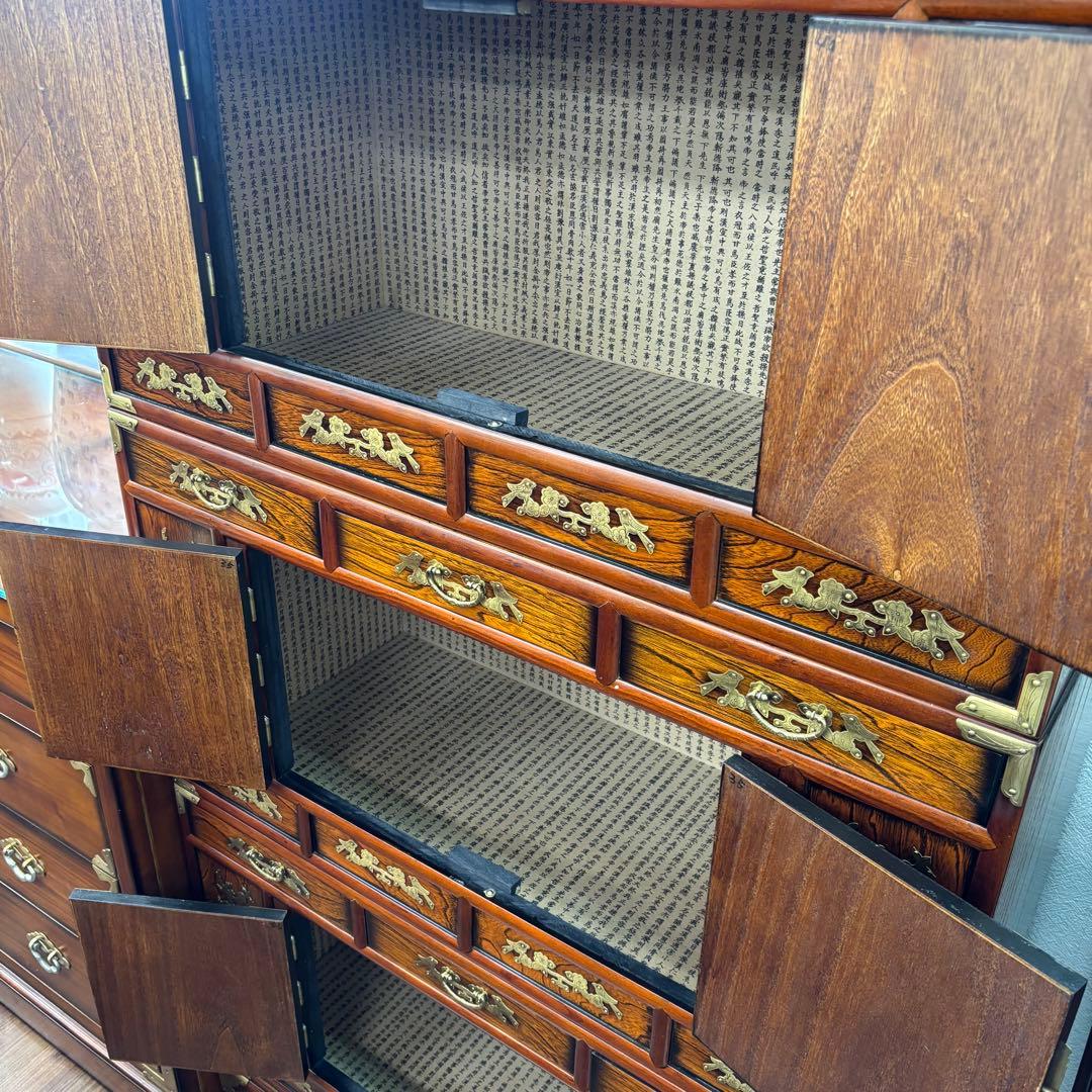 韓国製 八方チェスト 大型収納キャビネット 和家具 和箪笥 収納キャビネット