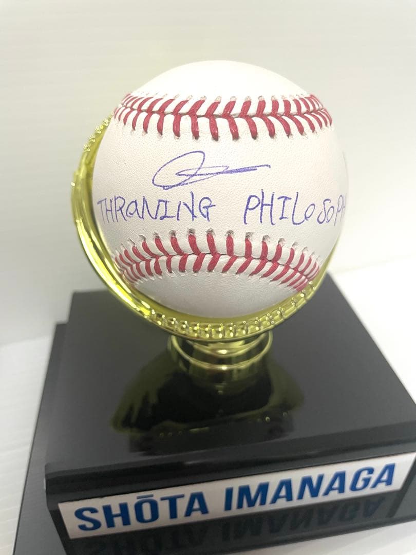 今永昇太　直筆サインボールインスク入り ファナティックス専用ケース付き