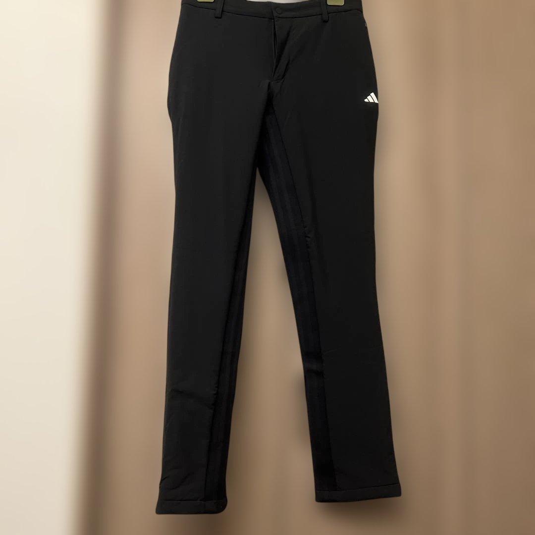 adidas ブラック ゴルフパンツ 中綿タイプウエスト82 新品タグなし