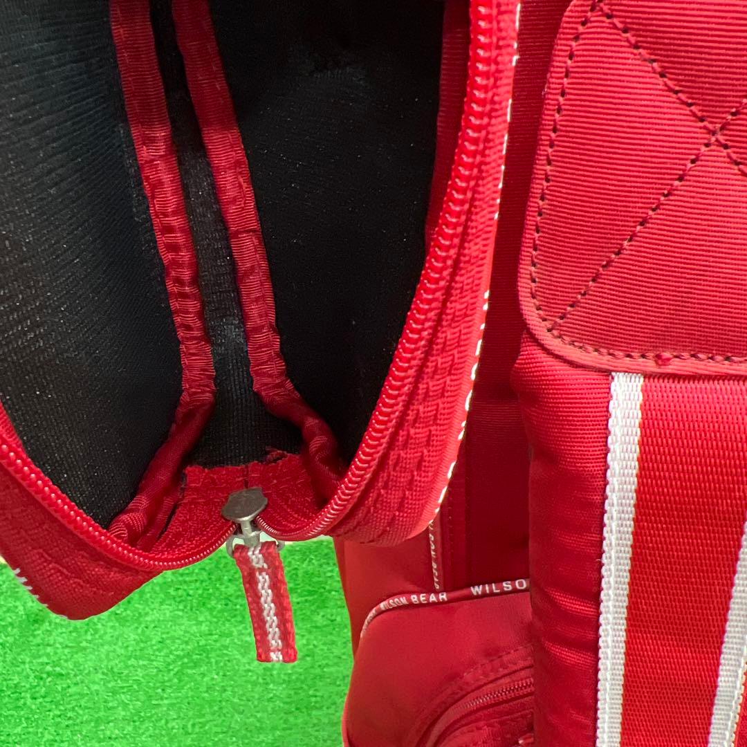 ウィルソンベア　WILSON BEAR ゴルフバッグ　7インチ　中古品　レッド