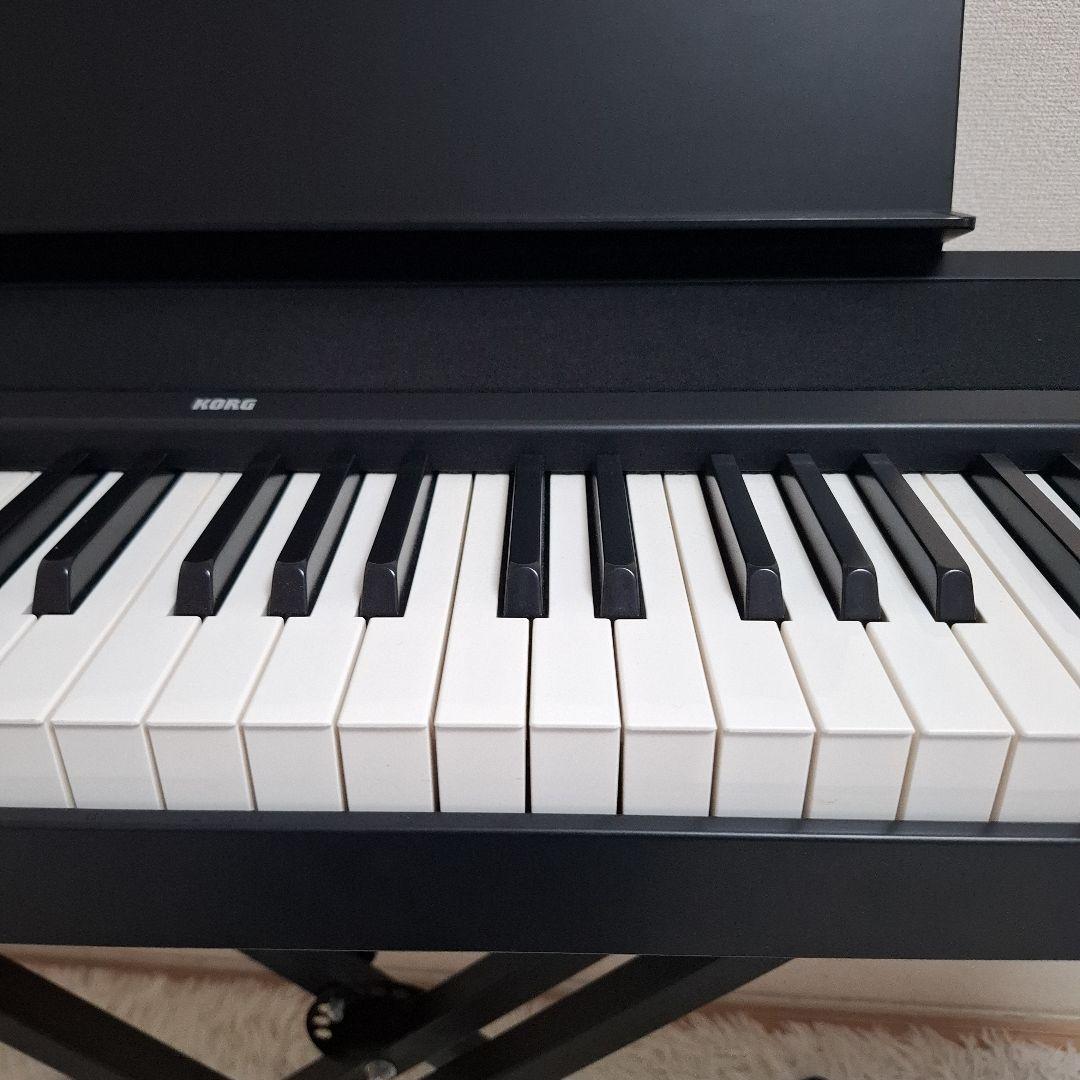【状態良好】KORG デジタルピアノ B2 ブラック スタンド付き 送料込み