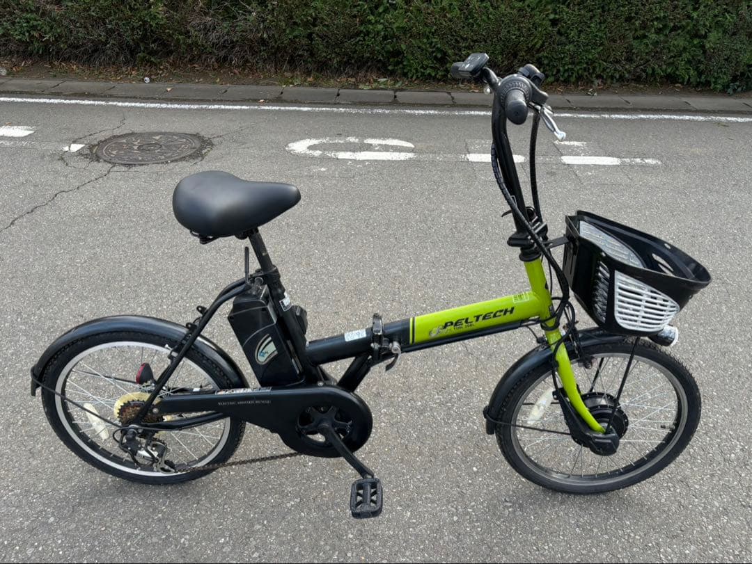 折りたたみ電動アシスト自転車　peltech