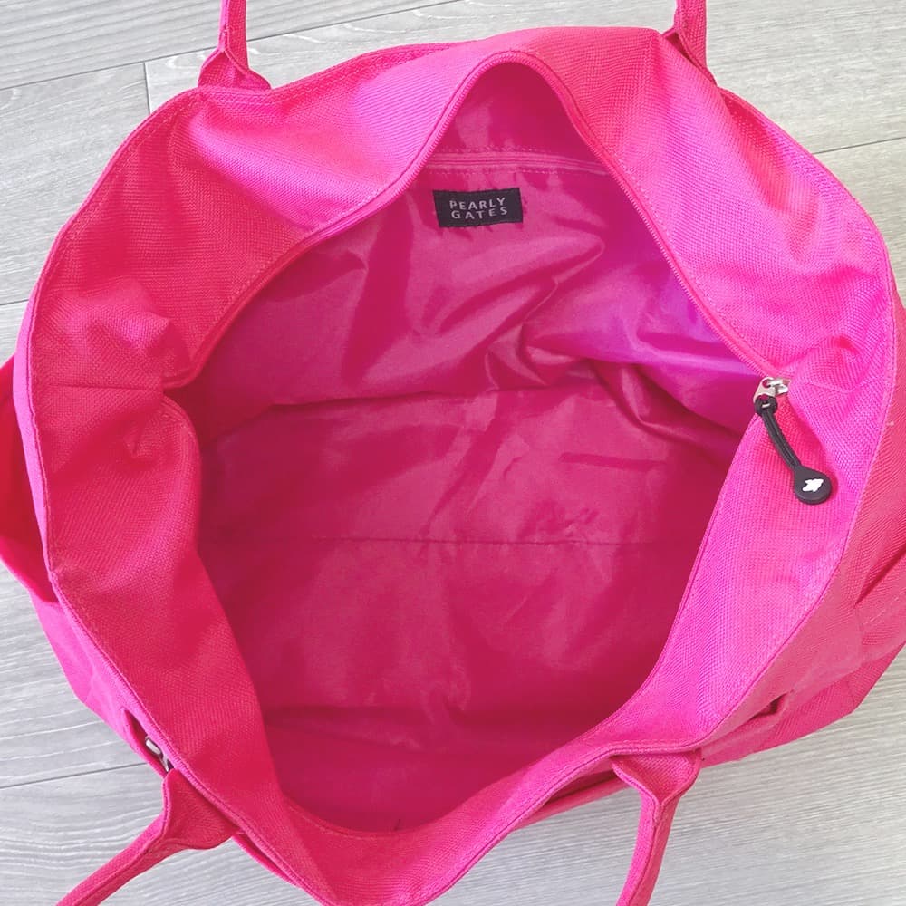 PEARLY GATES パーリーゲイツ　王冠ロゴ ボストンバッグ　ピンク