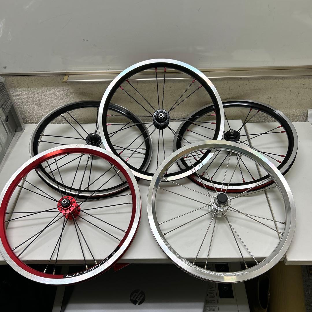 自転車　ホイールセット　14インチ　5本