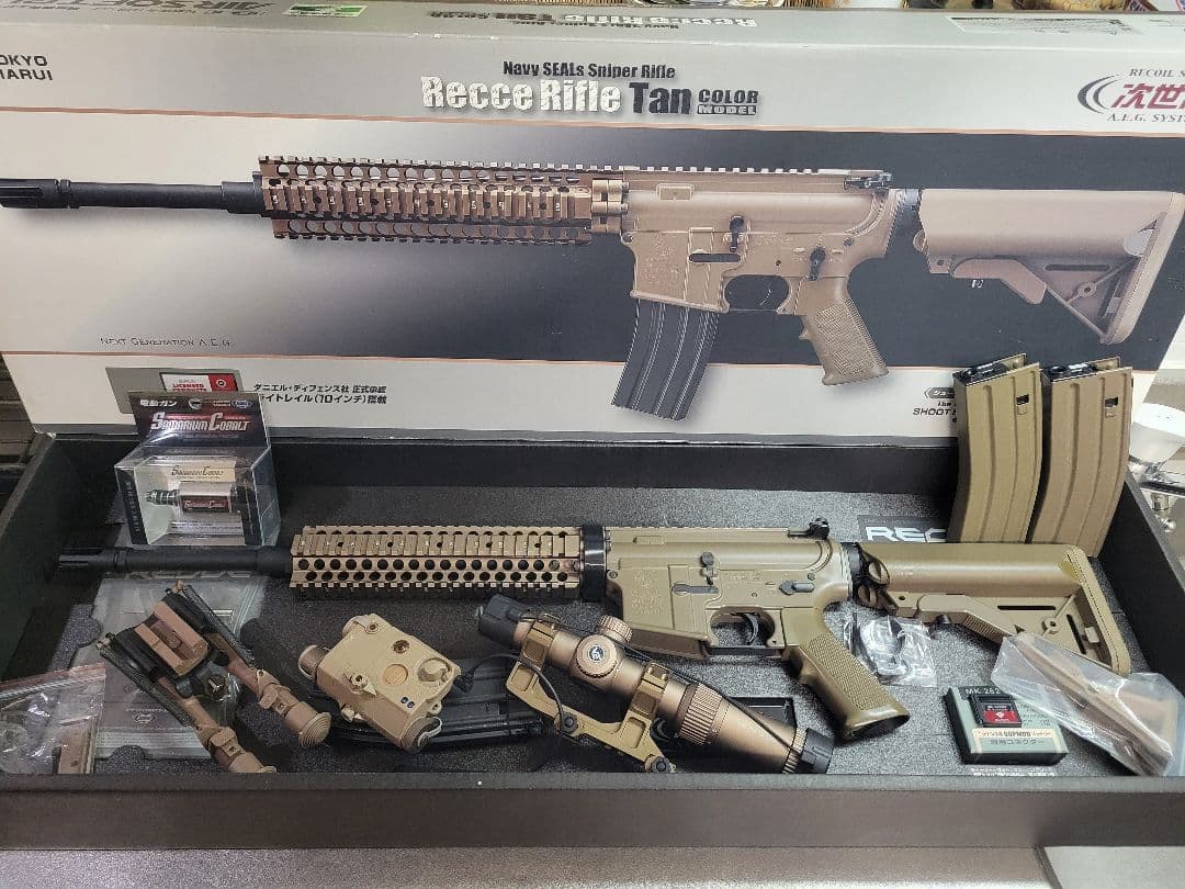 【超希少】東京マルイ 次世代電動ガン レシーライフル TAN サマコバモーター