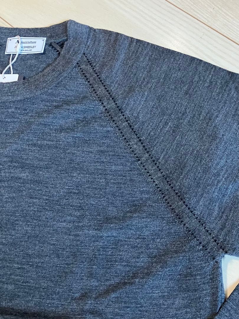 m*t様 最終【新品タグ付】アクアスキュータム別注　ジョンスメドレー　クルーネッ