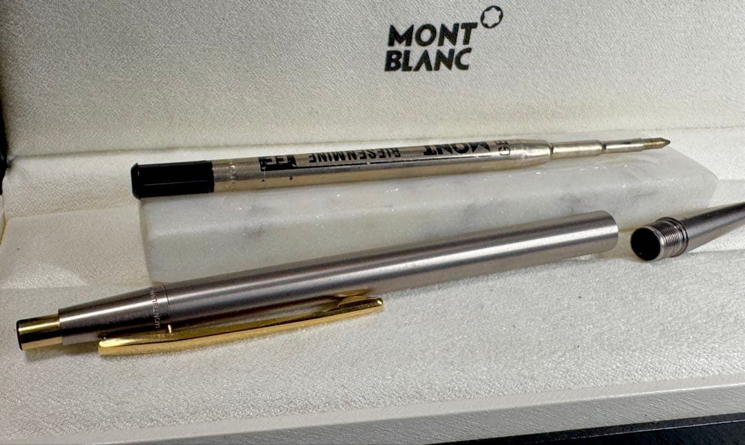 【極美品】MONT BLANC 1970S シルバーボールペン スリムライン