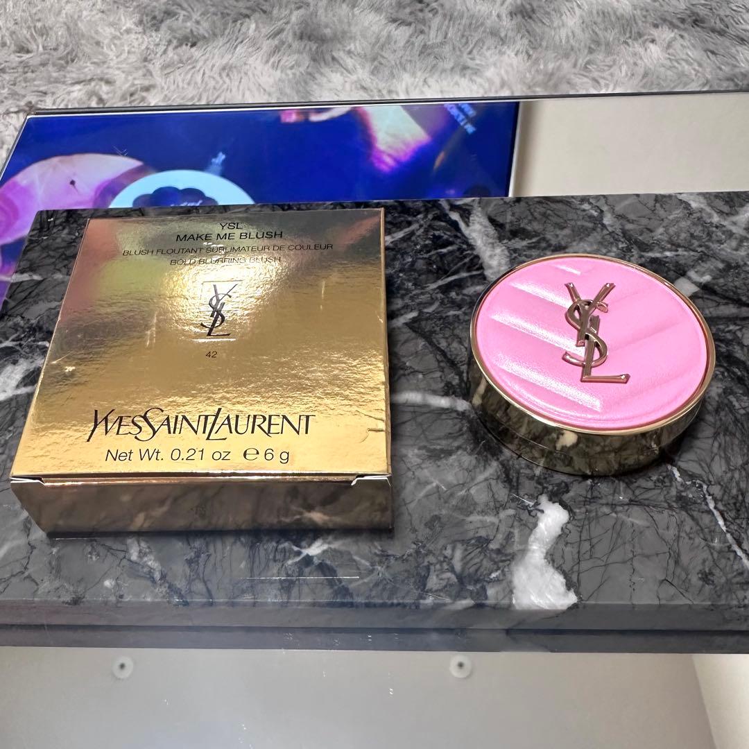 正規品YSL メイクミーブラッシュパウダー チーク 42 ベビードール
