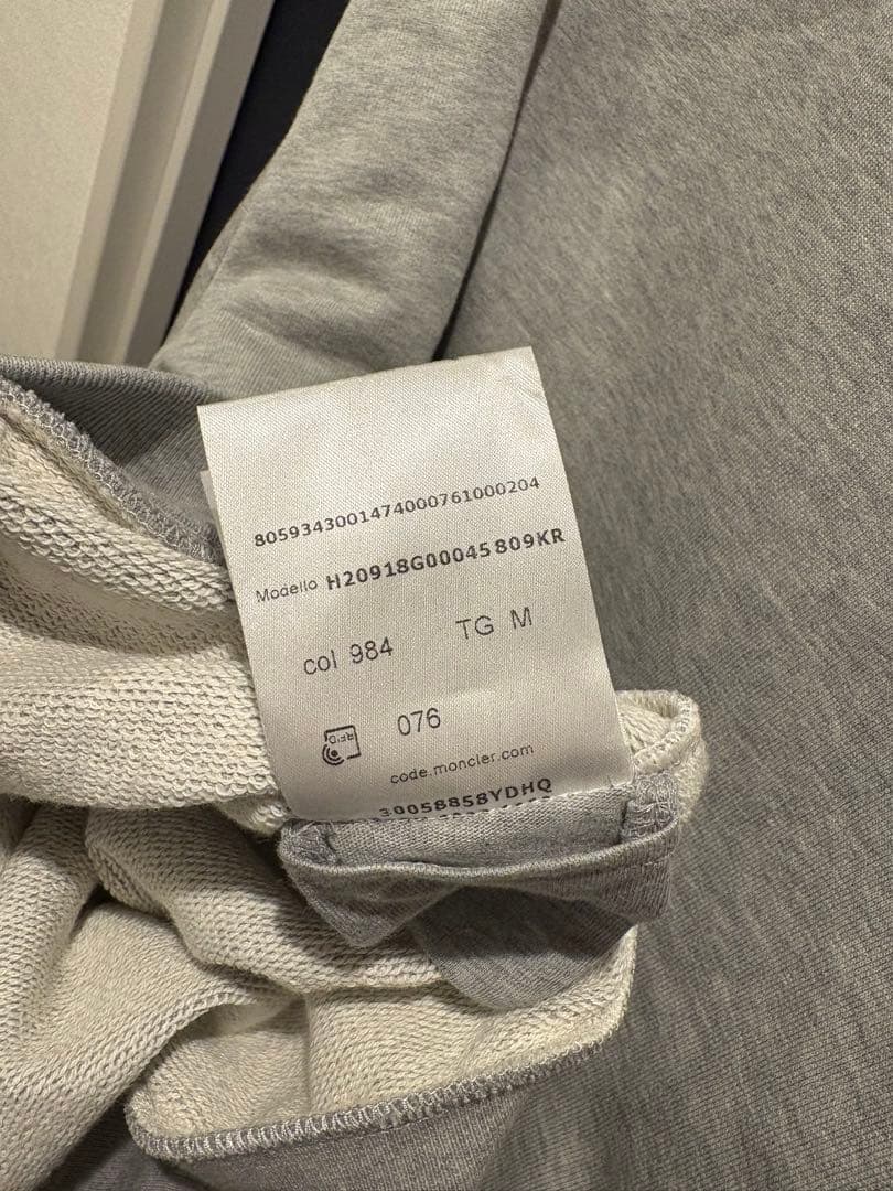 MONCLER グレー トレーナー スウェット
