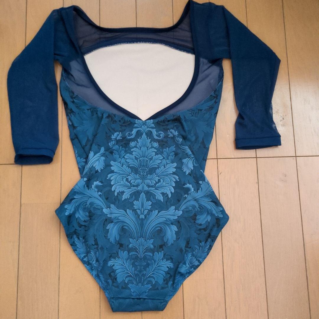 unoa ウノア レオタード ネイビーML 7部袖