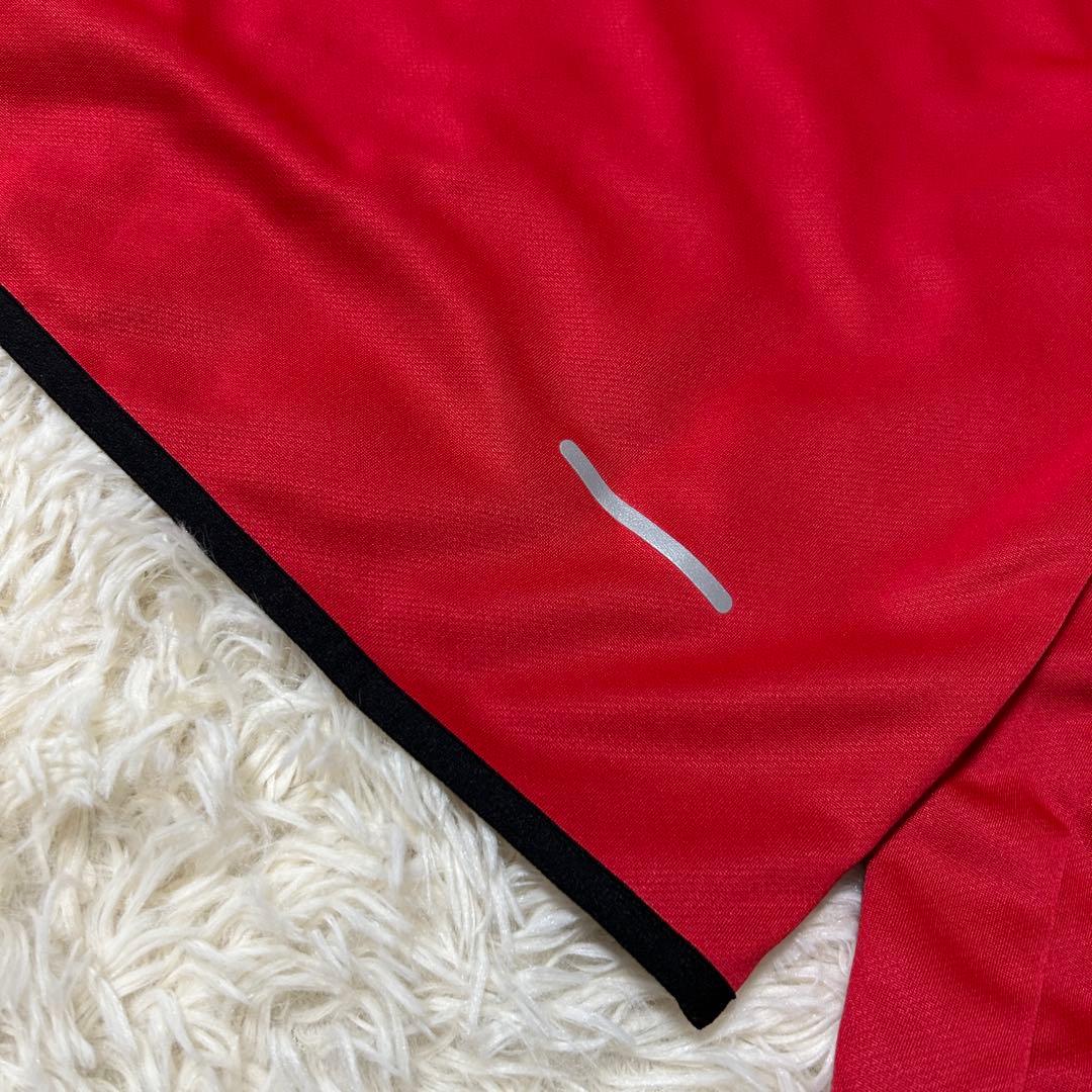 アシックス　asics ジャージ　上下　セットアップ　レッド　ブラック　XS