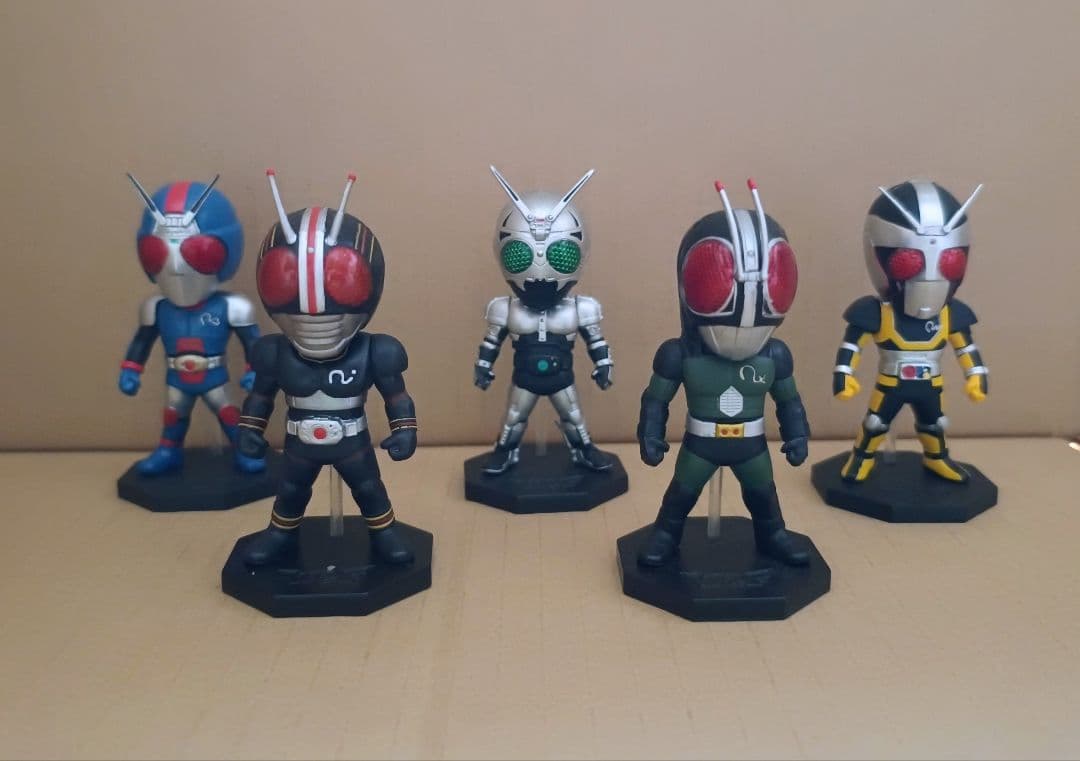 ワーコレ　仮面ライダーブラック系列５体セット　ワールドコレクタブル　フィギュア