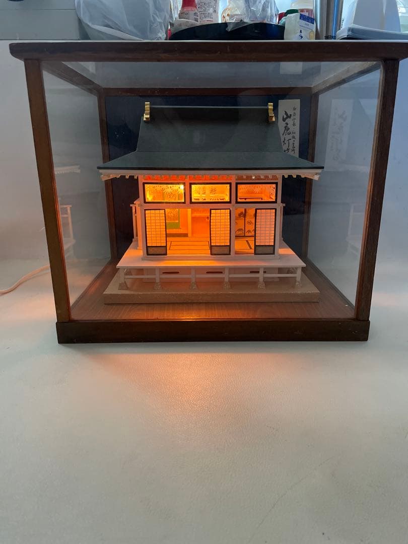 熊本伝統工芸 山鹿灯籠 肥後山鹿 和紙の芸術 和室 床の間 茶道室 正月 照明付