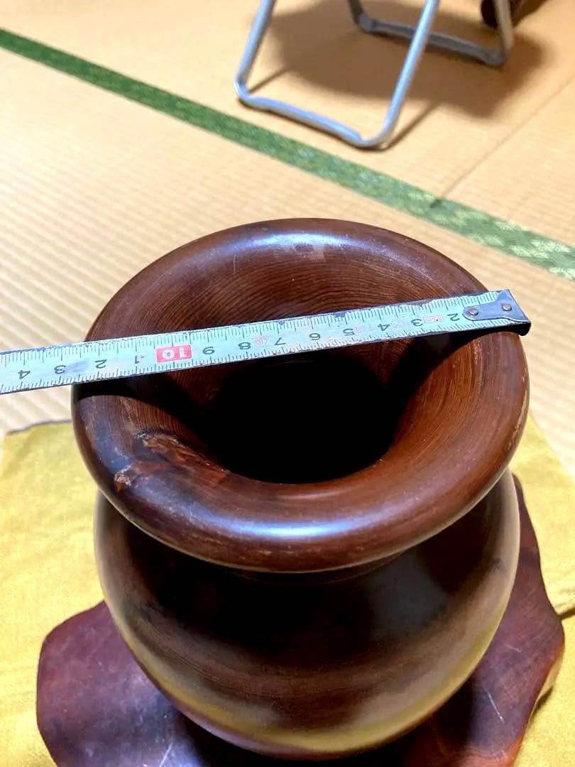 屋久杉　花瓶　印あり