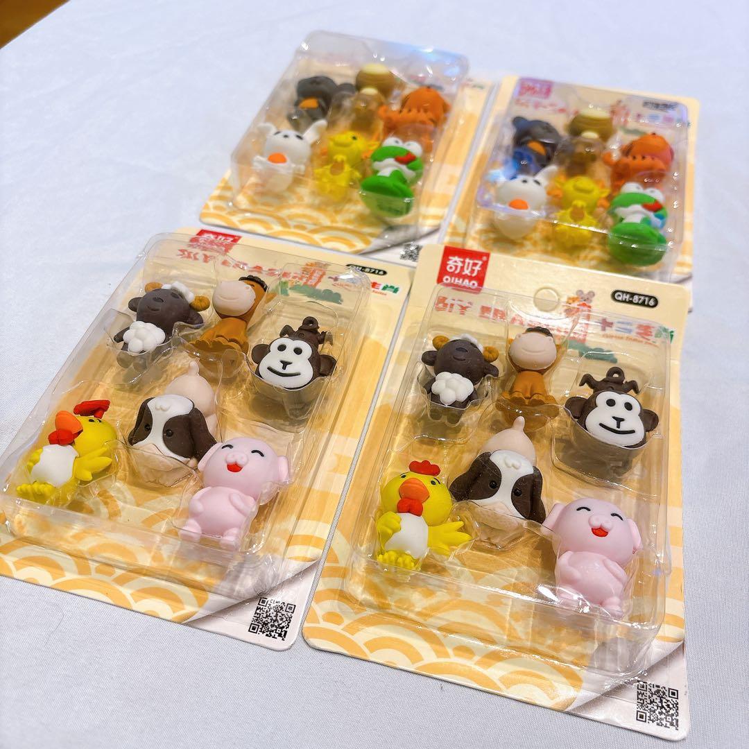 ☆鉛筆消しゴム パズル 消しゴム 取り外し可能 DIY消しゴム かわいい