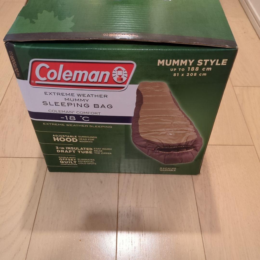 新品未開封 Coleman マミースタイル寝袋 -18°C 188cm