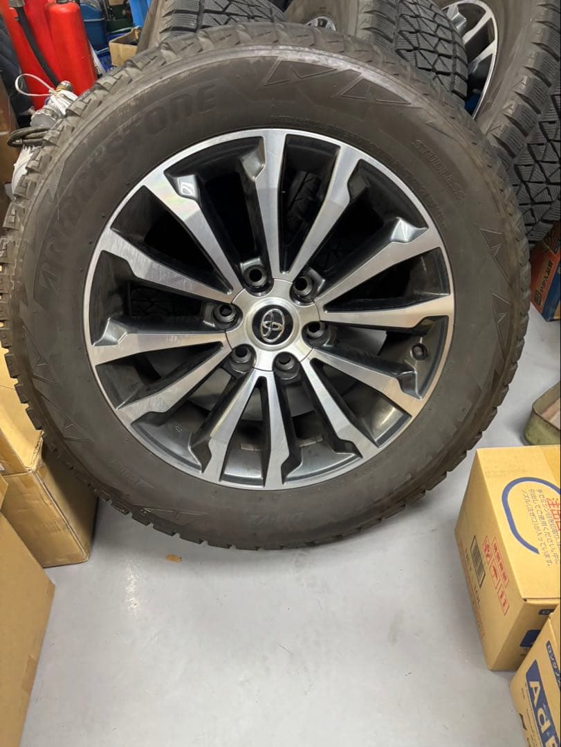 トヨタ プラド150純正19インチホイール スタッドレス4本 265/55R19