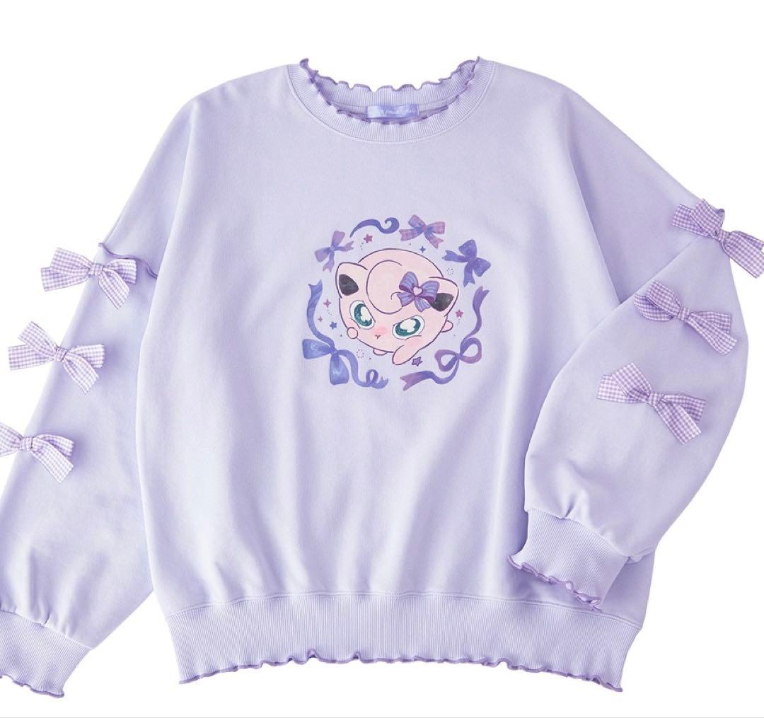 ポケモン　スウェット Don’t Attack Me プリン パープル