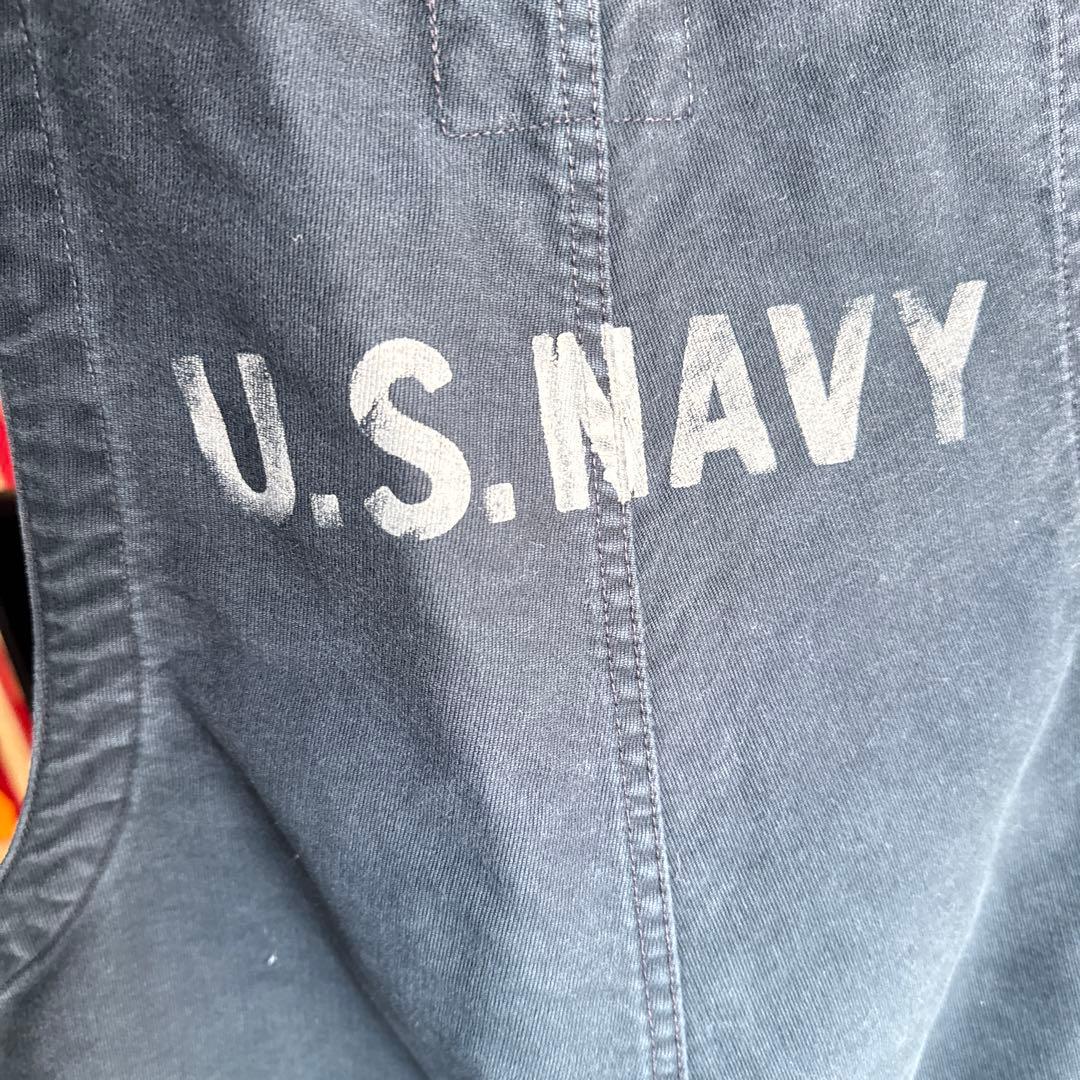 フェローズ FHERROW’S NAVYデッキオーバーオール　デッキパンツ　黒