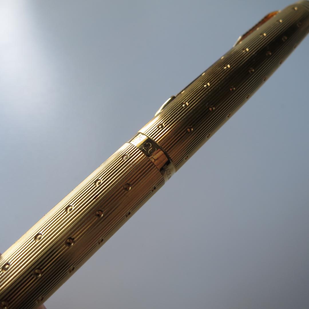PARKER 20μ 万年筆 MADE IN FRANCE ゴールド×ドット