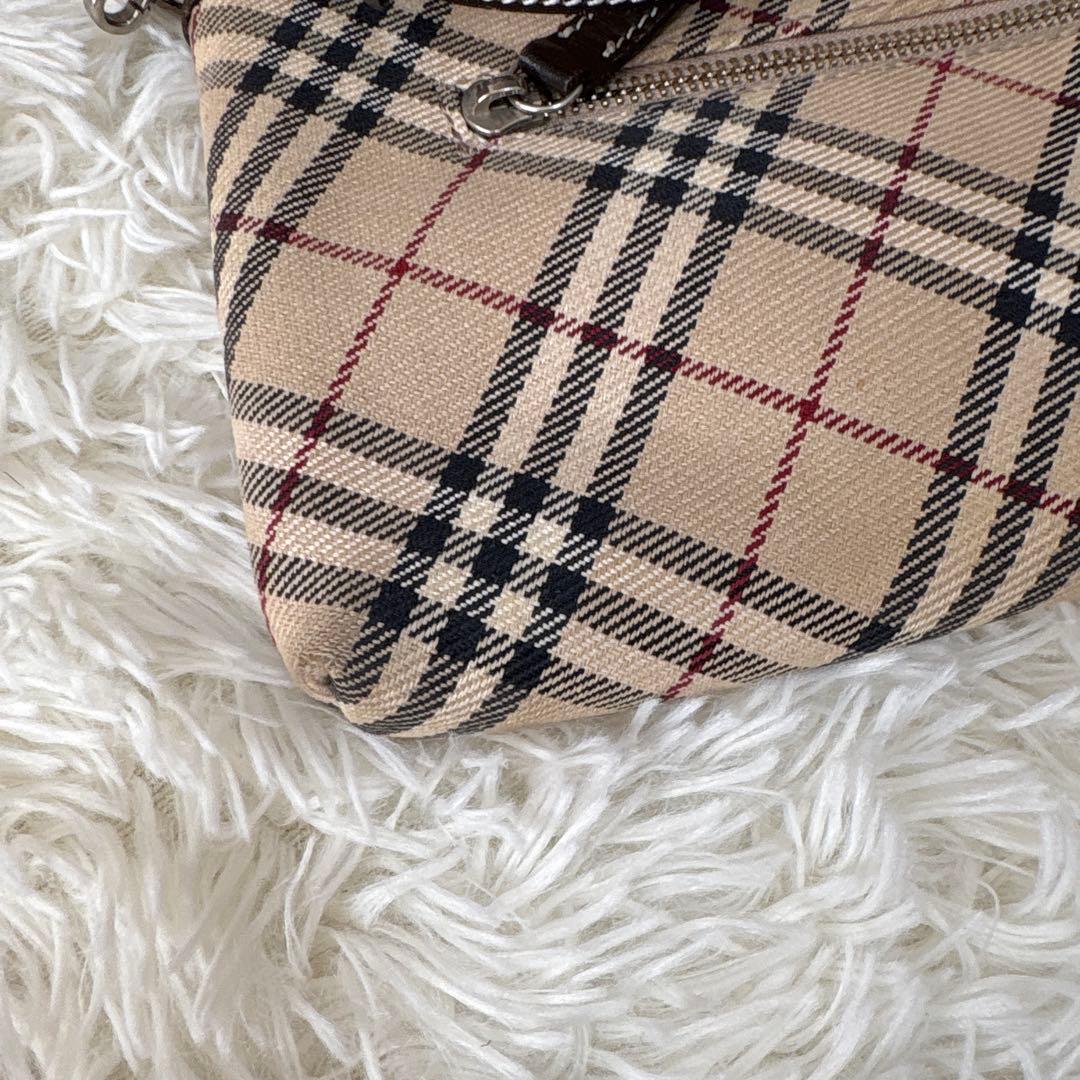 バーバリー ブルーレーベル ショルダーバッグ ノバチェック ポーチ 2way