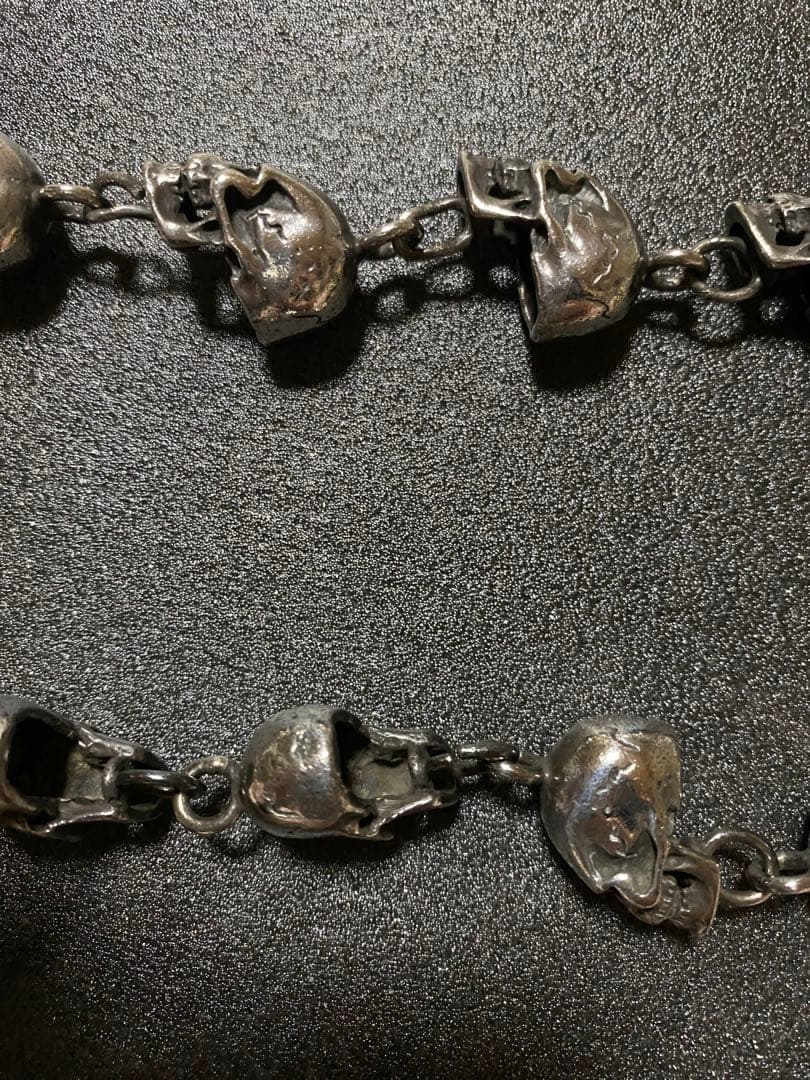 シルバー925 スカル　ウォレットチェーン