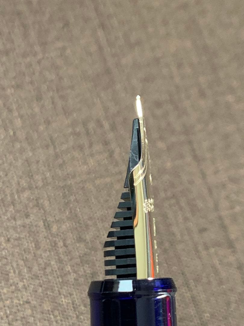 PLATINUM 3776 万年筆 ブルー 14Kペン先