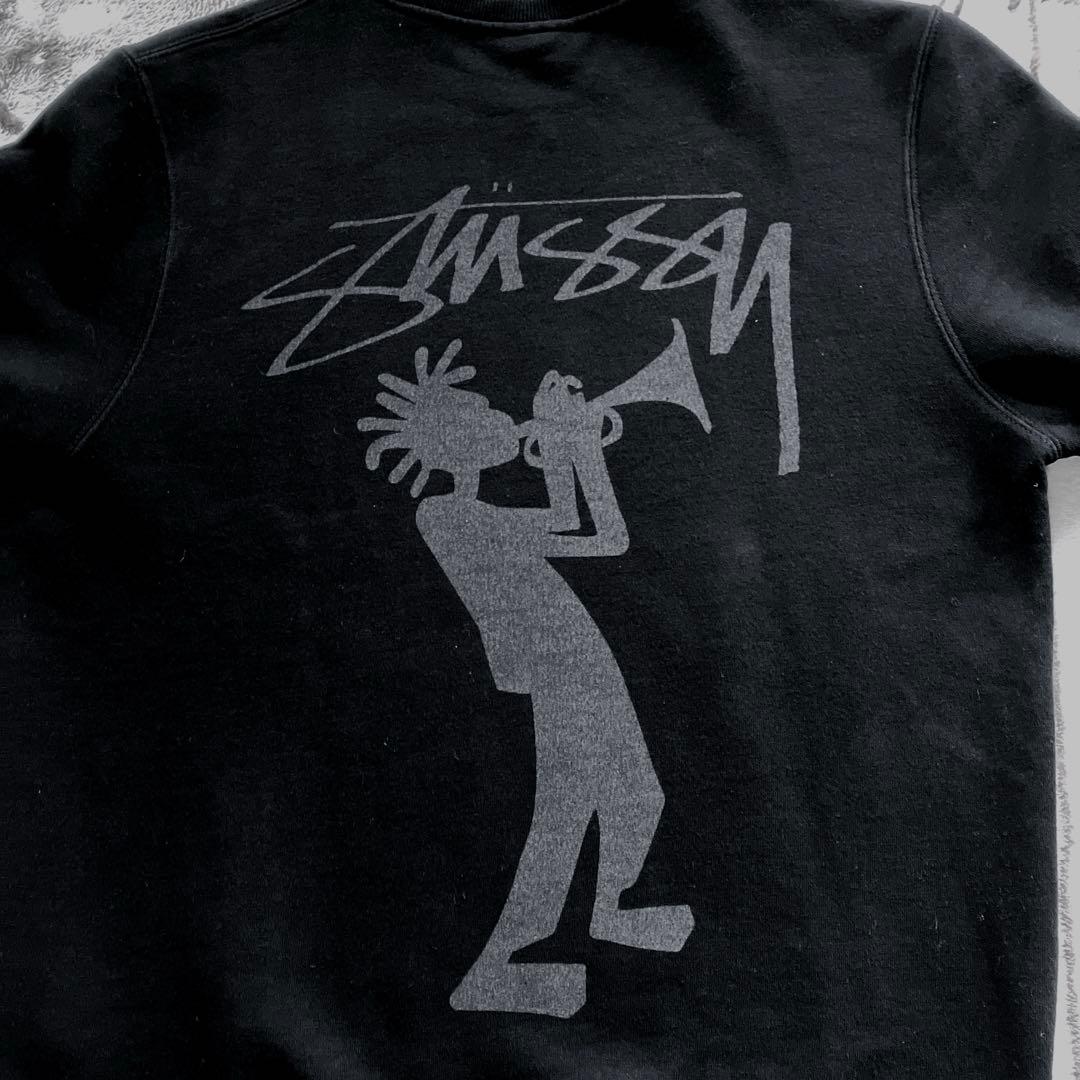 Stüssy ブラック スウェット　シャドーマン