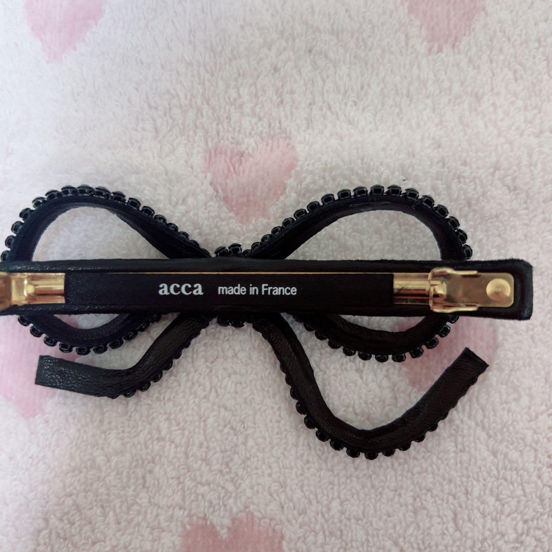 【新品/自宅保管】acca アッカ アンジェラ ブリジット ロングバレッタ 黒