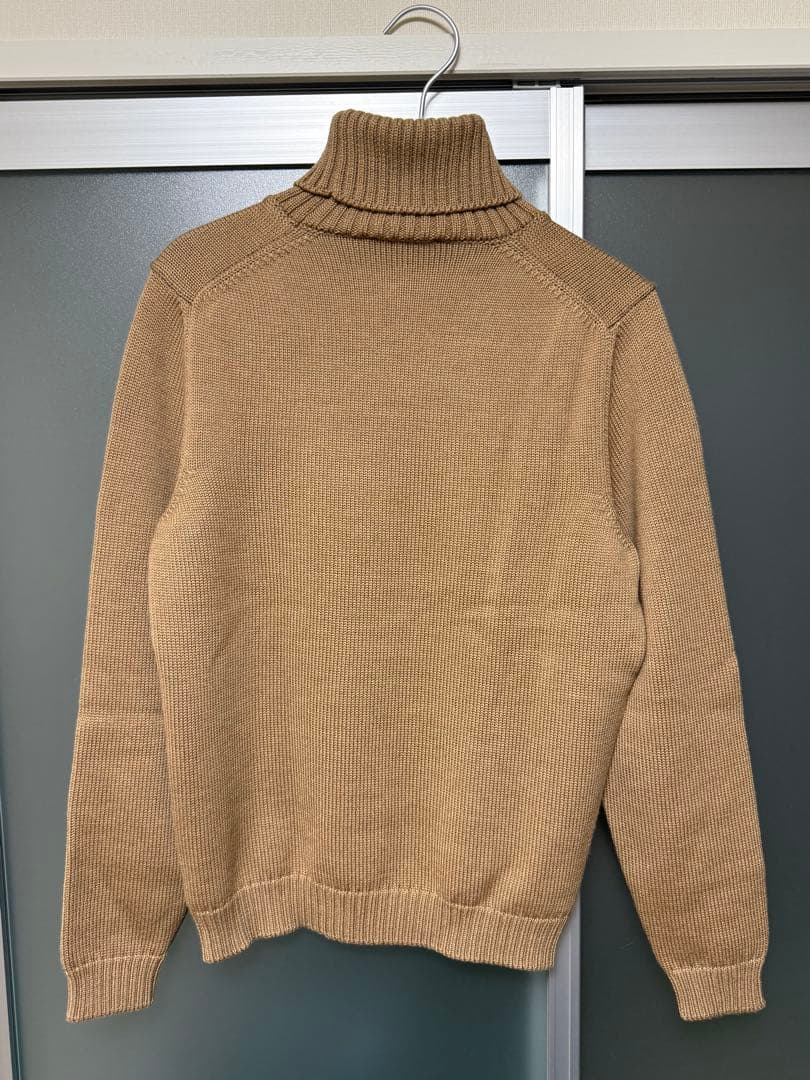 ザノーネ ZANONE 5G タートルネック キャメル サイズ48 イタリア製